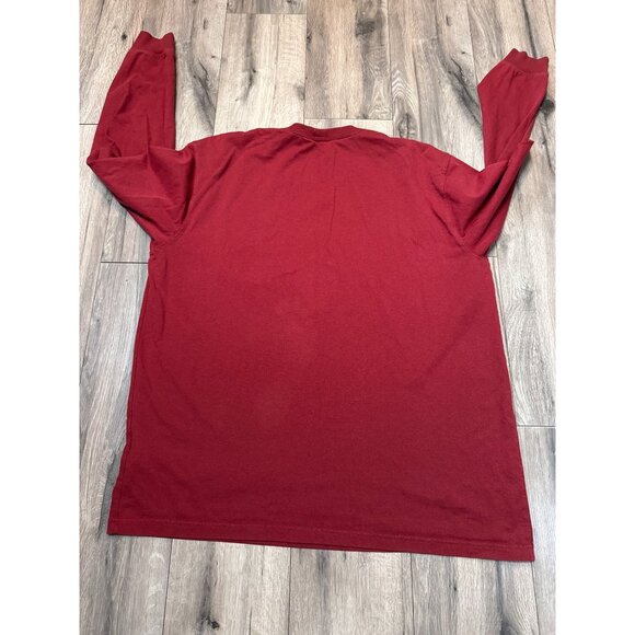 Carhartt Mens XL Red Long Sleeve Pocket T-Shirt Flawed Workwear - Picture 7 of 7